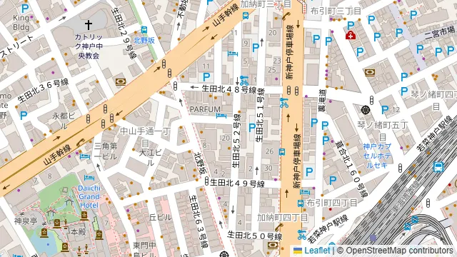 EL CIELO 北野坂店の周辺地図