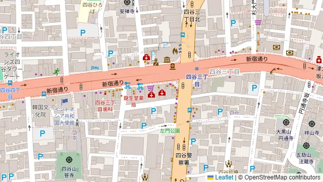 TIME SHARING 四谷 9Bの周辺地図
