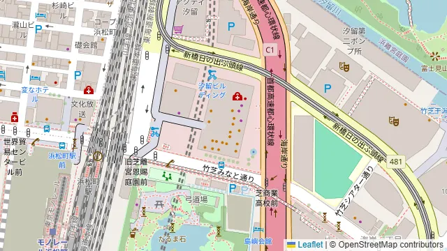 フランツクラブ浜松町の周辺地図
