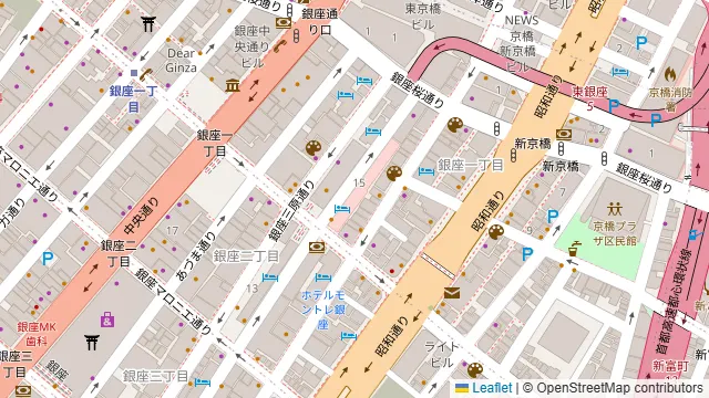 ザ・キッチン サルヴァトーレ クオモ ギンザの周辺地図