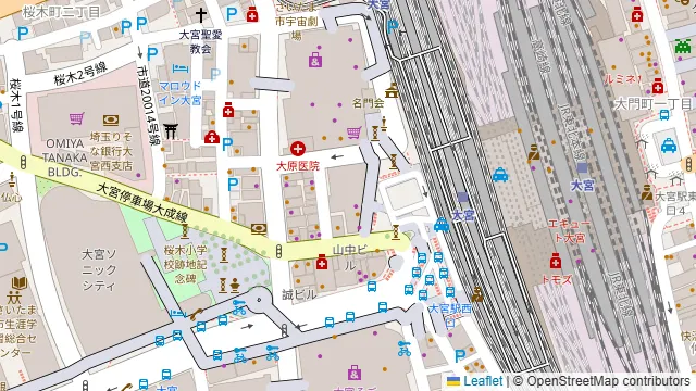 クルムハウス大宮の周辺地図