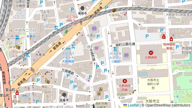 肉を食うなら馬鹿になれ 梅田本店の周辺地図