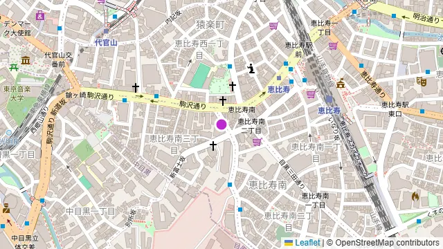 cafe&dining nurikabe(ヌリカベ) 恵比寿の周辺地図