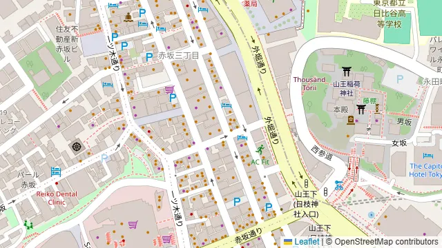 完全個室居酒屋 赤坂 京小町の周辺地図