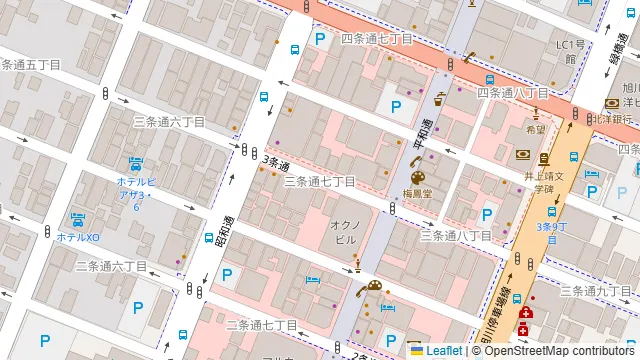 四季彩 別邸 旭川店の周辺地図