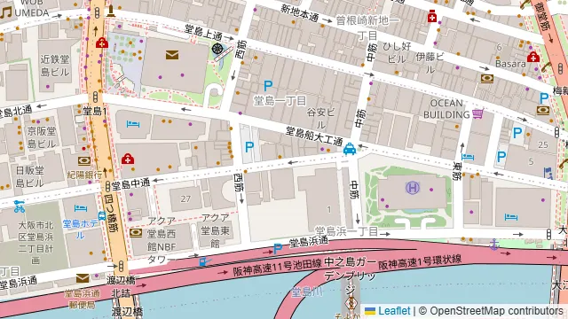 AVAN 梅田北新地店の周辺地図