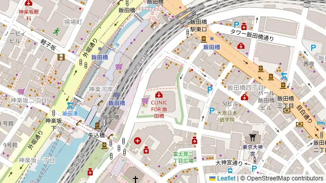 香港居酒屋 錦記 飯田橋店の周辺地図