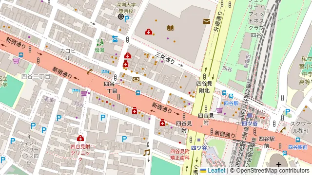 日比谷Bar 四谷店の周辺地図