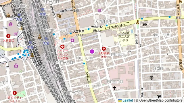 コリアンダイニング クオンズ 大宮店の周辺地図