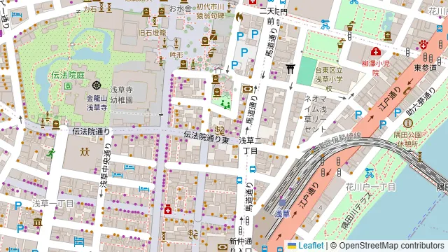 レストラン大宮 浅草本店の周辺地図
