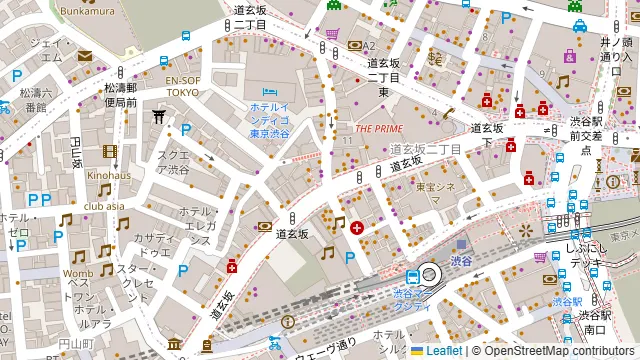 サルーテジャポン 渋谷店の周辺地図