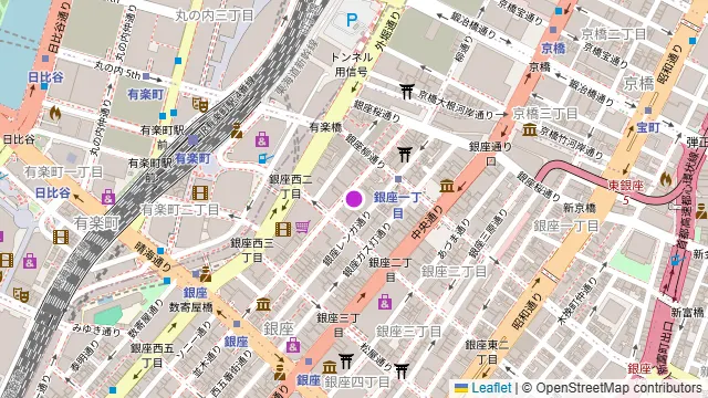 BAGUS PLACE 銀座の周辺地図