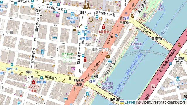 浅草 万雷酒店の周辺地図