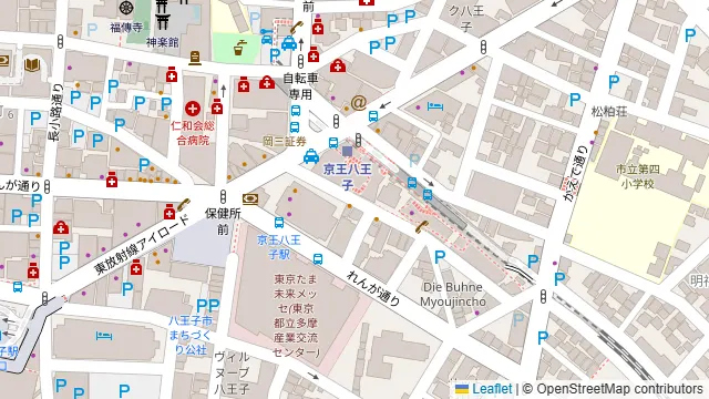 呑食ウイスケ 八王子の周辺地図