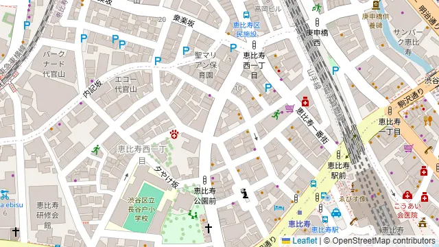 The Latria Table HEARTH ハース恵比寿店の周辺地図