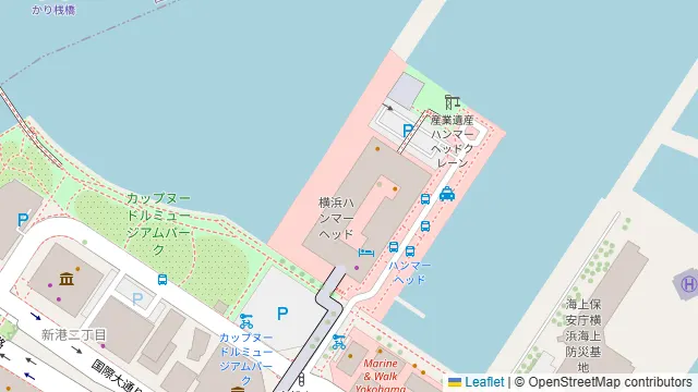 COLONIAL BEACH 横浜ハンマーヘッドの周辺地図