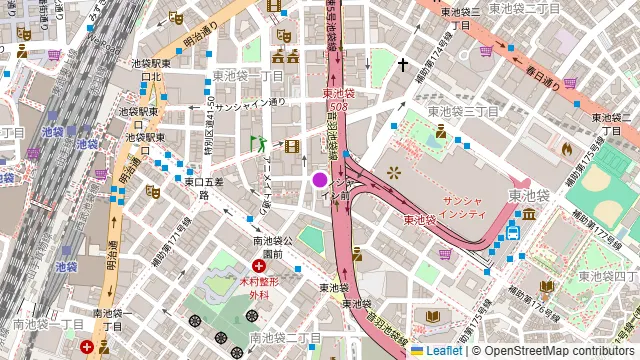 Cyutia-studio サンシャイン池袋の周辺地図