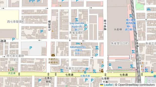 KAGAN HOTEL(河岸ホテル)の周辺地図