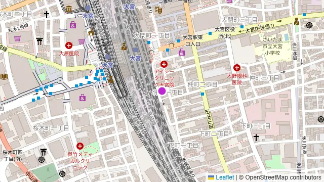 海鮮番屋 完全個室居酒屋 椿 大宮店の周辺地図