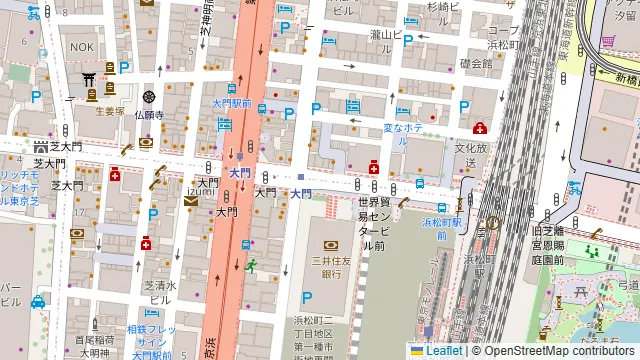 浜松町大門酒場の周辺地図