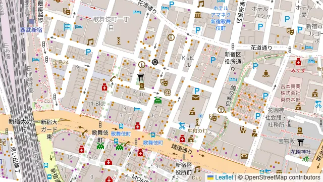 HARU新宿の周辺地図