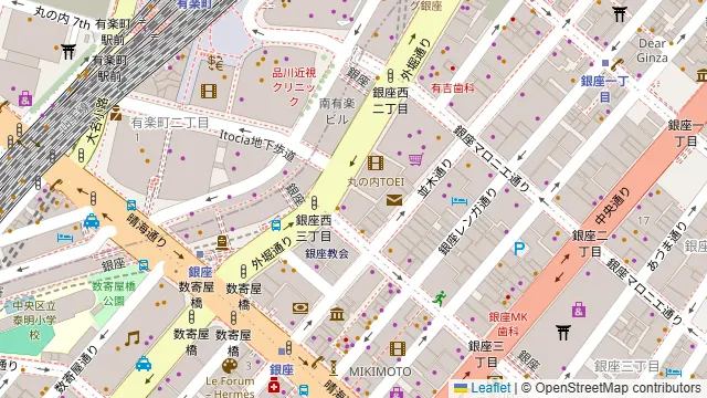 銀座SEANA ウェディングの周辺地図
