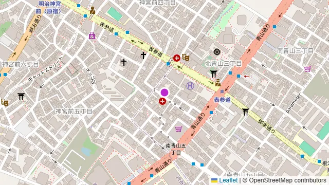 表参道 バッカスの周辺地図