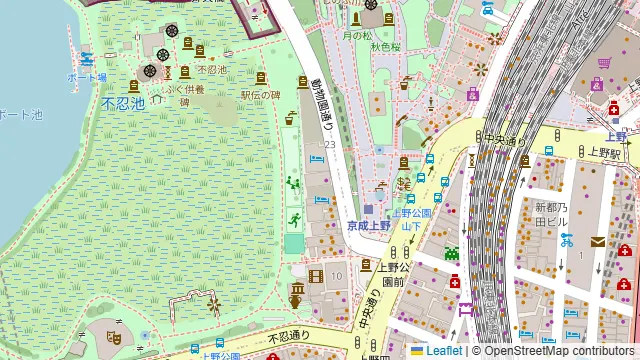 上野の森スモークダイニングGAGAの周辺地図