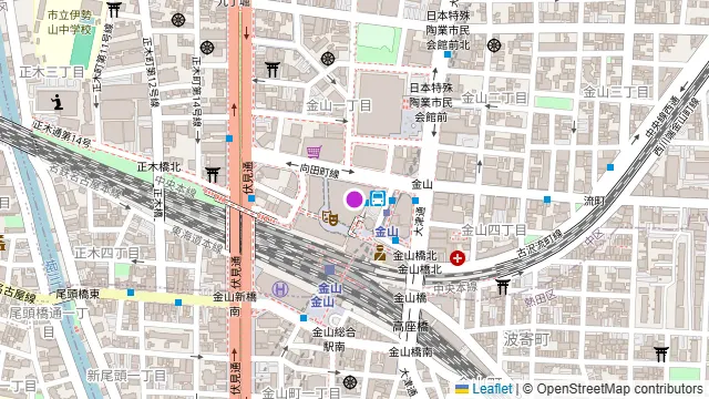 金山ソウルの周辺地図