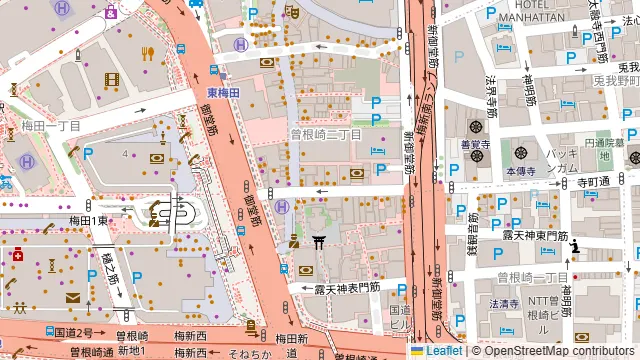 No Name SHISHA CAFE BAR お初天神店の周辺地図