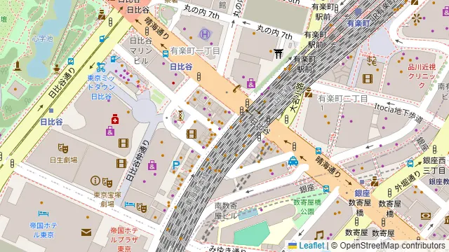 三代目鳥メロ 有楽町日比谷口店の周辺地図