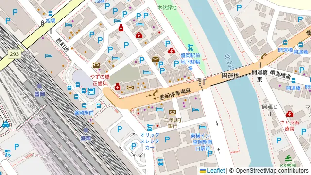 いろはにほへと 盛岡駅前店の周辺地図