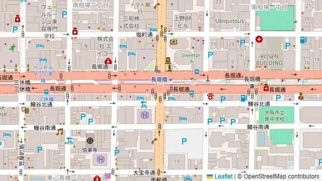 MYROOM BAR 心斎橋001の周辺地図