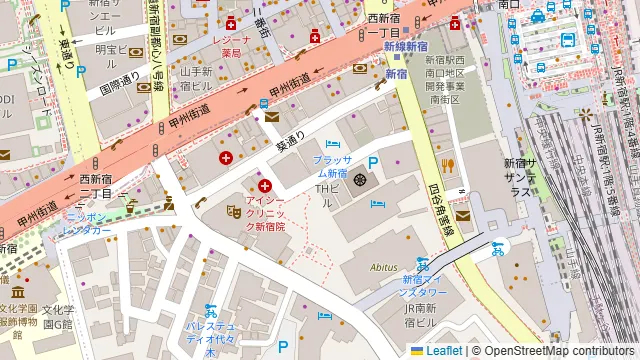 THビル新宿(2階Bルーム)の周辺地図