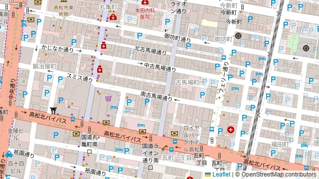 大衆酒場酔いどれ 高松店の周辺地図