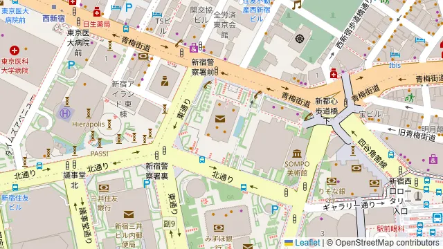 星空の中への周辺地図