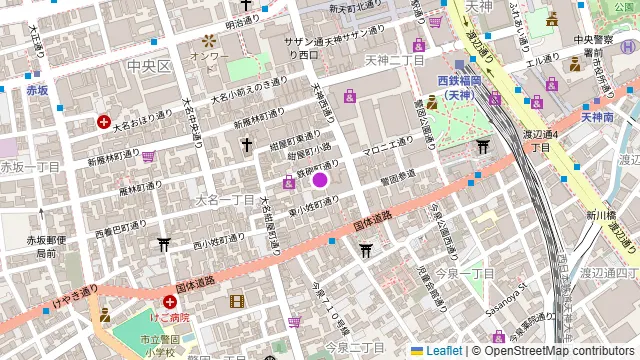 CORDUROY cafe 大名店(コーデュロイカフェ ダイミョウテン)の周辺地図