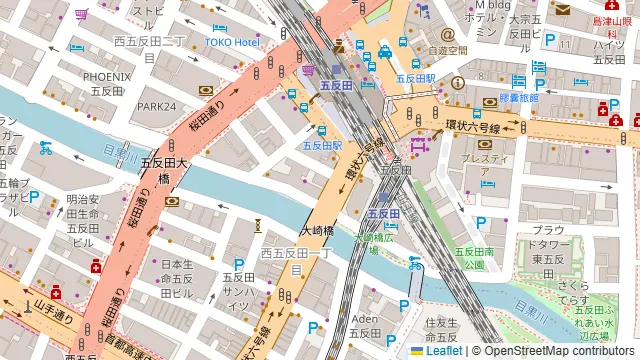 鳥貴族 五反田西口店の周辺地図