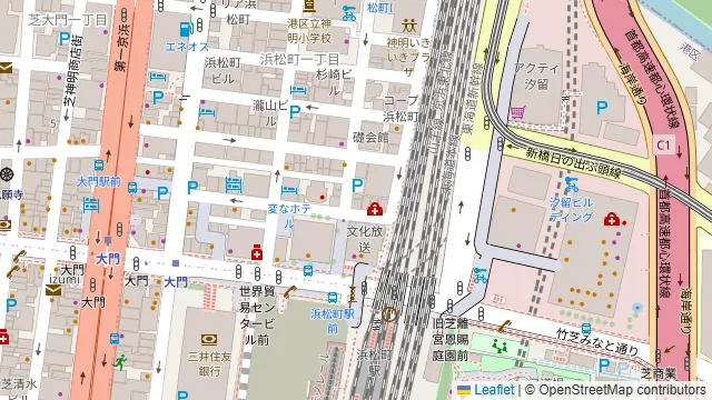 es 浜松町店の周辺地図