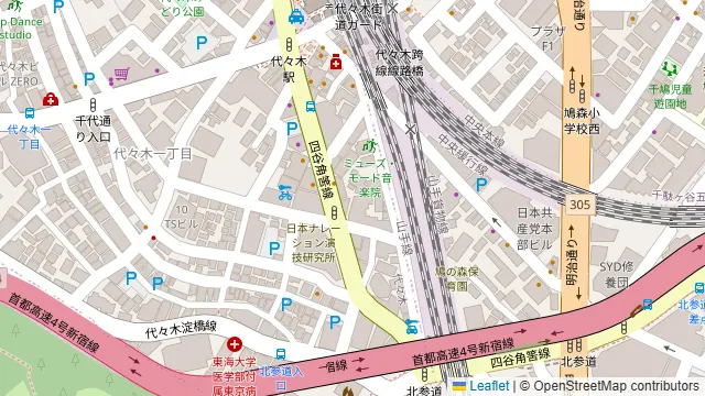 上海酒場 代々木西口店の周辺地図