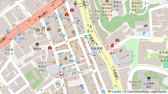 バネバグース 赤坂見附店の周辺地図