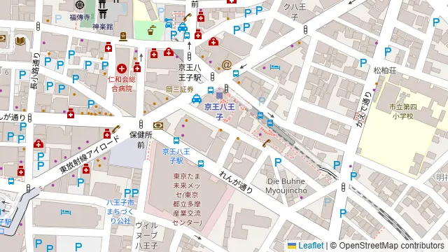 洋風居酒屋 呑食ウイスケ 八王子の周辺地図