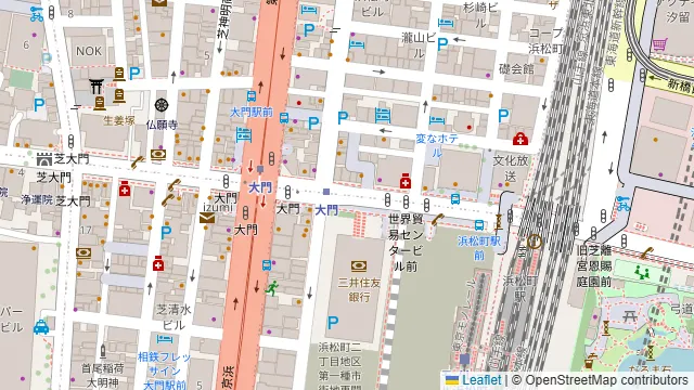 中華居酒屋 山東菜館 浜松町 大門の周辺地図