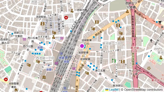 池袋パルコ コリアンBBQビアガーデンの周辺地図