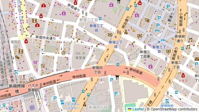 DEN AQUAROOM 新宿の周辺地図