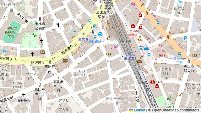 BBQビアテラス&LUXURY 個室恵比寿TOKYOの周辺地図