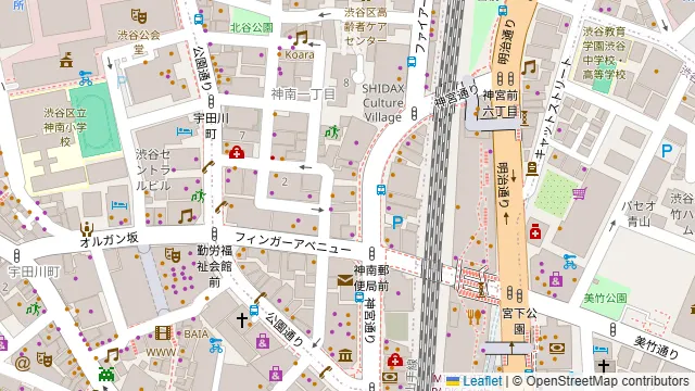T4 KITCHEN 渋谷店の周辺地図