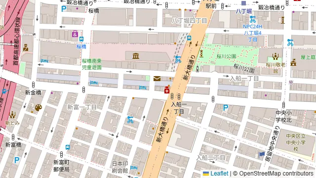 SPOT銀座イーストサイドの周辺地図