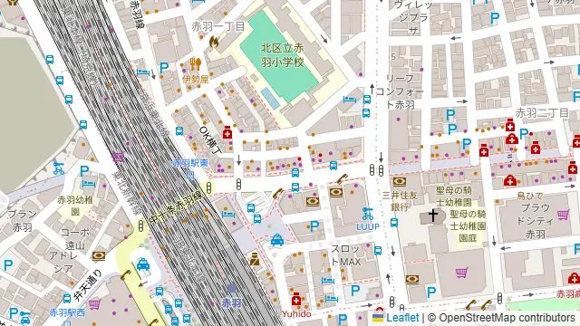 鳥道酒場 赤羽店の周辺地図