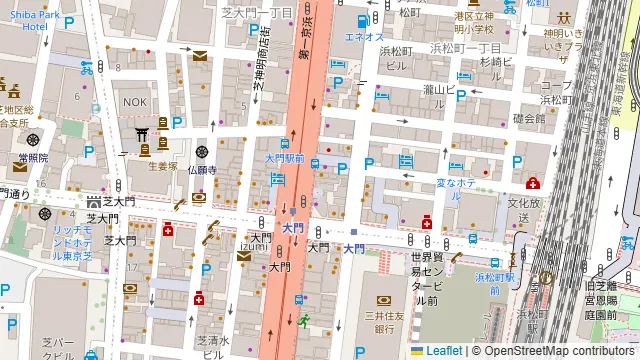丸一酒場 浜松町店の周辺地図